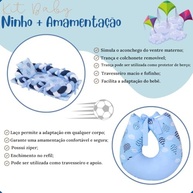 Almofada de Amamentação com Ninho Redutor Azul - Conforto e Segurança para Bebês - imagem 3