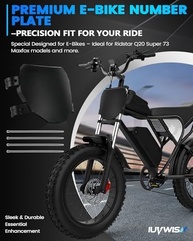 Placa Frontal Premium para Bicicleta Elétrica Ridstar Q20 & Compatíveis - Design Moderno e Durabilidade Superior - imagem 3