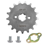 Roda Dentada Dianteira 420 17T 17mm para Motos 50cc a 160cc - Dirt Bike, Mini Bike, ATV e Go Kart - imagem 2