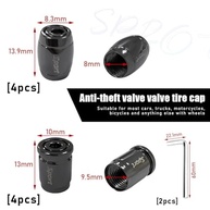 8 Tampas de Válvula Antirroubo com Chave para Pneus de Carro, Moto e Bike - Segurança e Proteção - imagem 3