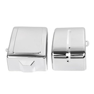 Capa Carenagem Lateral Bateria Cromada para Harley Dyna Fat Bob, Super Glide, Wide Glide, Street Bob (2006-2017) - imagem 4