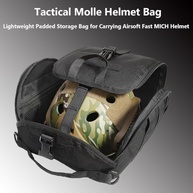 Bolsa tática para capacete, bolsa para capacete Molle, bolsa de armazenamento acolchoada para carregar capacete MICH Airsoft Fast Motorcycle - imagem 3
