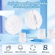 Kit com 12 Peças de Reposição para Bomba de Leite Momcozy M5 – 8 Válvulas Bico Pato + 4 Diafragmas de Silicone Premium - imagem 3