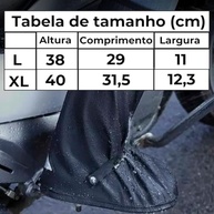 Polaina Bota Galocha 100% Impermeável De Chuva Para Moto Motoqueiro Solado Meia Sola (Preto, BR, Adulto, Alfa, GG, Único) - imagem 5
