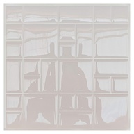 Pastilha Adesiva Branca Resinada - Kit com 4 Placas para Decoração Moderna - imagem 1