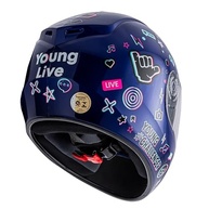 Capacete Moto Infantil Fly Young Live Azul Brilhante - Segurança e Estilo para Pequenos Aventureiros! - imagem 5