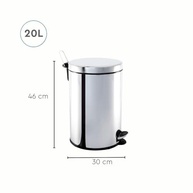 Lixeira Inox com Pedal 20L Brinox Decorline - Praticidade e Estilo para sua Casa - imagem 4