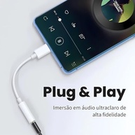 Cabo Adaptador Tipo C para P2 com Chip DAC: Som Premium em Qualquer Celular! - imagem 5