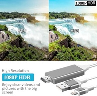 Cabo Adaptador HDMI para iPhone/iPad: Transforme Sua Tela em Full HD 1080p - imagem 4