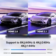 Cabo HDMI 2.1 UGREEN 8K 6.6FT: Ultra HD 4K 240Hz, 48Gbps para PS5, Xbox Series X, Nintendo Switch - imagem 4