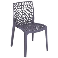 Kit 4 Cadeiras Gruvyer para Jantar e Cozinha - Design Moderno em Polipropileno com Encosto em Grade - imagem 4