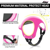 Capacete Namsan para Cães: Proteção e Estilo em Rosa (P) para Aventuras Seguras - imagem 5