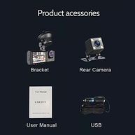 Henniu DVR 1080P: Câmera Frontal, Interna e Traseira para Segurança Completa na Direção - imagem 4