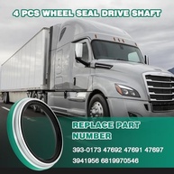 Kit 4 Juntas de Vedação de Roda 393-0173 para Caminhões Freightliner, Peterbilt, Navistar e Volvo - imagem 3