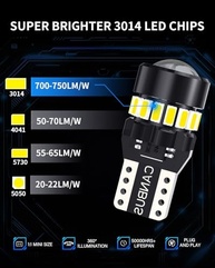 Lâmpada LED T10 194 Branca Canbus: Iluminação Potente e Durável para Seu Carro (2 Unidades) - imagem 3