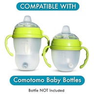 Kit Conversão Copo Sippy para Mamadeira Comotomo - Canudo Ponderado + Escova - imagem 5