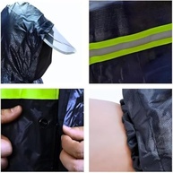 Capa de Chuva Para Motoqueiro Impermeável Azul Capa para Motoboy com Touca Faixa Refletiva e Proteção - imagem 4