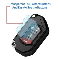 Tukellen Capa para Jeep Flip Key Fob Premium Macia Proteção Total Shell Chave - imagem 5