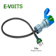 Adaptador 32A Plug Industrial para Carregador de Carro Elétrico - Conexão Segura em Tomadas 10A/20A - imagem 3