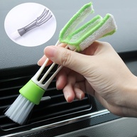 Escova de Limpeza Dupla Face para Interior de Carro e Teclado - Cinza e Branco - imagem 4