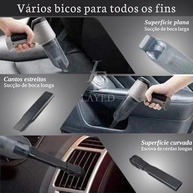 Aspirador Portátil 2 em 1 Sem Fio: Limpeza Poderosa e Versátil para Casa e Carro - imagem 5