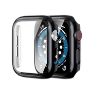 Capinha Case Protetora Transparente/Preta para Apple Watch Series 3/4/5/SE/6 (40mm/42mm) - Proteção Completa 2 em 1 - imagem 1