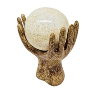 Estatueta Mão com Esfera em Cerâmica - Decoração Elegante para Sala, Quarto e Escritório - imagem 4
