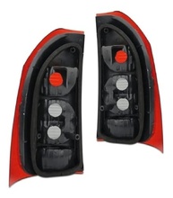 Par de Lanternas Traseiras Bicolor para Chevrolet Montana 2003-2010 - Lente Lisa Acrílica - imagem 4