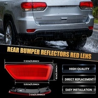 Refletores Para-choque Traseiro D-Lumina para Jeep Grand Cherokee, Compass, Patriot e Dodge Journey | Segurança e Estilo - imagem 3