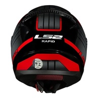 Capacete LS2 FF353 Circuit Preto e Vermelho: Segurança e Estilo para Sua Pilotagem - imagem 4