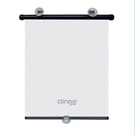 Cortina Retrátil Clingo Luxo para Carro: Proteção e Conforto em Viagens (Preto/Branco) - imagem 3