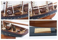Modelo de Veleiro de Madeira Atlantic 63,5 cm - Réplica Náutica para Decoração e Coleção - imagem 5