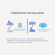 Bocal Macio MAM Baby 1 com Válvula Antivazamento para Copo de Transição - Ideal para Bebês a Partir de 8 Meses - imagem 3