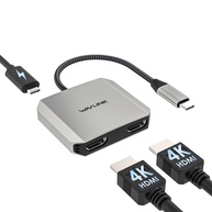 WAVLINK Adaptador USB-C para HDMI Duplo 4K: Expanda sua Produtividade com Carregamento PD 100W - imagem 1