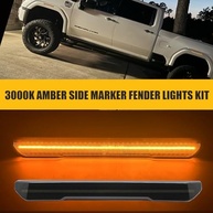 Luz de Para-lama LED Âmbar com Lente Fumê para GMC Sierra 2500 HD/3500 HD (2020-2024) - Kit 4 Peças - imagem 3