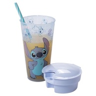 Copo com Compartimento e Canudo Stitch 540 ml - Seguro, Prático e Divertido para Crianças - imagem 5