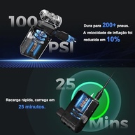 Mini Compressor de Ar Portátil para Bicicleta: Inflador Rápido e Compacto - imagem 4