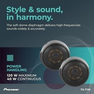Pioneer TS-T110: Tweeter Componente 7/8" para Som Automotivo de Alta Fidelidade - imagem 5