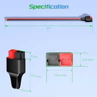 Cabo Conector Anderson 12AWG 3FT: Conexão Rápida e Segura para Seus Projetos Solares e DIY - imagem 3