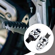 Apoios de Pé para Moto KiBcsLic: Segurança e Conforto Universal em Liga de Alumínio (Prata) - imagem 2