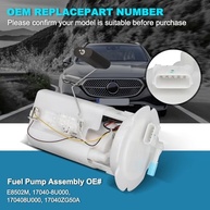 Conjunto Módulo Bomba Combustível Elétrica OTO-K para Nissan Sentra 2002-2006 (1.8L/2.5L) - Substituição E8502M - imagem 4