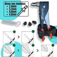 Alicate Rebitador Manual 90° Ajustável MTX 250mm - 4 Bicos Profissional para Construção e Indústria - imagem 5