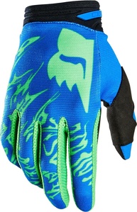 Luva Motocross 180 Skew Peril Azul/Verde: Conforto, Controle e Estilo para Sua Aventura! - imagem 1