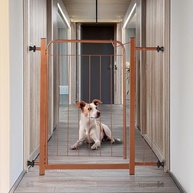 Portão Pet de Segurança para Cães e Bebês | Ajustável 69-84cm + Extensor 10cm | Cor Bronze Romero - imagem 3