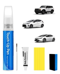 Kit de Retoque Automotivo com Tinta e Cera de Reparo - Cor Exata para Carros (Toyota, Super Branco) - imagem 1