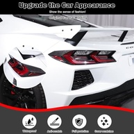 Moldura Fibra de Carbono Genuína para Tampa Lâmpada Traseira Corvette C8 (2020-2024) - Proteção e Estilo Premium - imagem 4