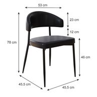Cadeira Bless Fixa em Courino - 4 Unidades | Conforto e Estilo para Seu Ambiente - imagem 4