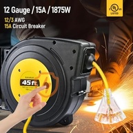 Extensor Retrátil Suraielec 12AWG: 45FT de Potência e Segurança para Seu Espaço - imagem 3