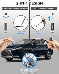 Tinta de Retoque Lexus Exact Match 2 em 1 - Caneta Pincel para Reparos de Lascas e Arranhões - imagem 3