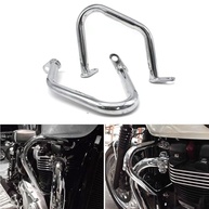 Protetor de Para-choque e Barra de Colisão Premium para Triumph Bonneville T100/T120, Thruxton 1200 R, Bobber e Street Cup (Prata) - imagem 3